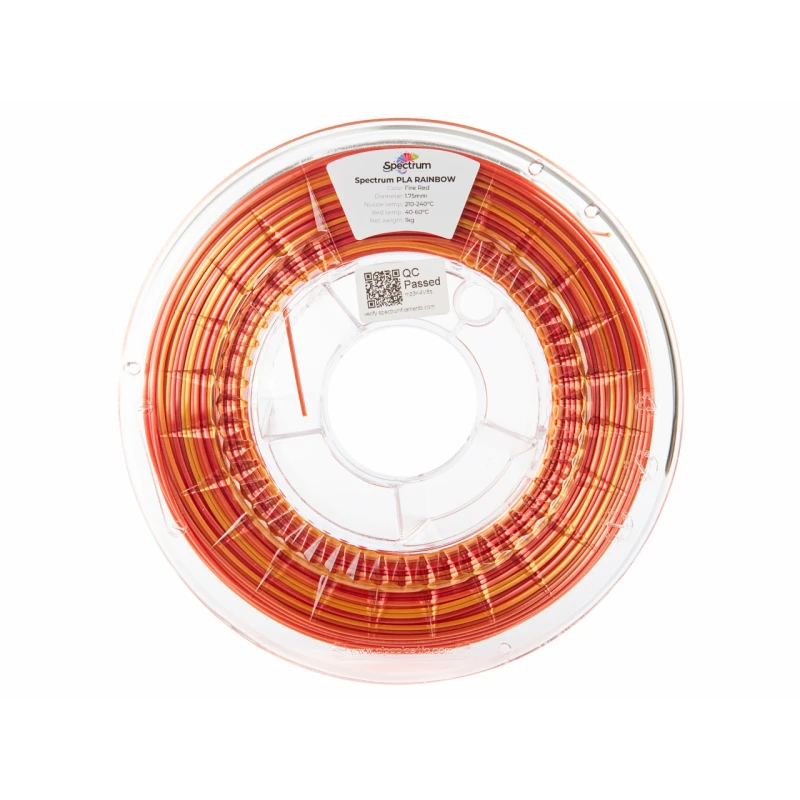 Spectrum PLA Silk Rainbow Fire Red